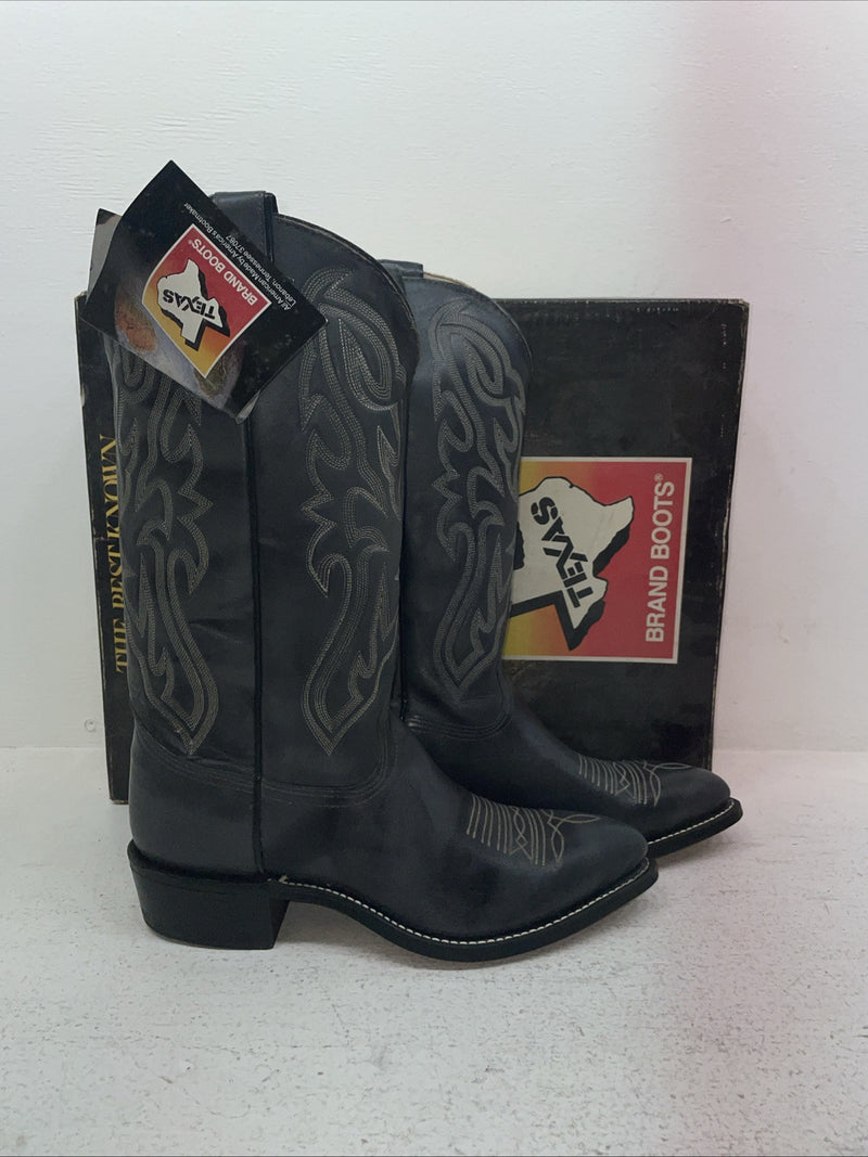 New Men’s Gray Texas Brand Cowboy Boots. 7802 9 D. 4-103