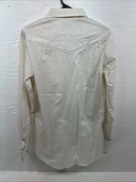 New Men’s H Bar C White Stripe Designed Long Sleeve Pearl Snap 15 Medium O-64