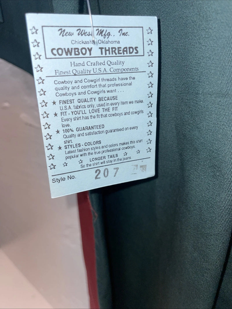 New Men’s Cowboy Threads Multiple Color Short Sleeve Button Up Medium B-98