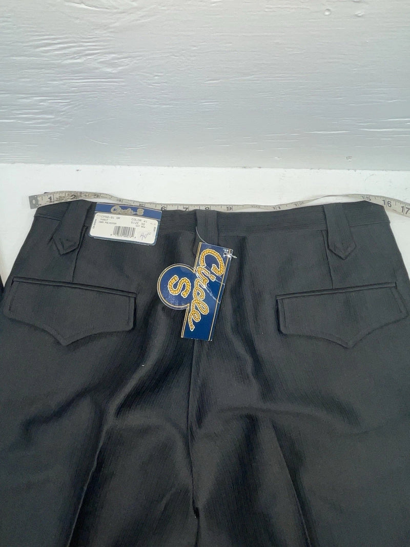 New Vintage Black Circle S Polyester Pants #CP5091 SS-33