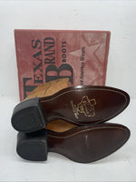 New Men’s Brown Texas Brand Cowboy Boots. 7844 8.5 8 1/2 D. 2-52