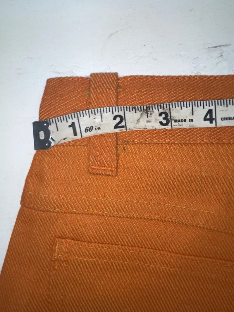 New Vintage Orange Western Girl Denim Pants #31 VV-21