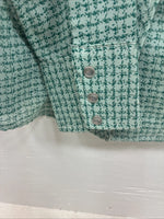 New Women’s Dickson Jenkins Green design Long Sleeve Pearl Snap Small DD-44