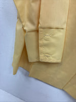 New Women’s Yellow Long Sleeve Pearl Snap Size 36 II-8