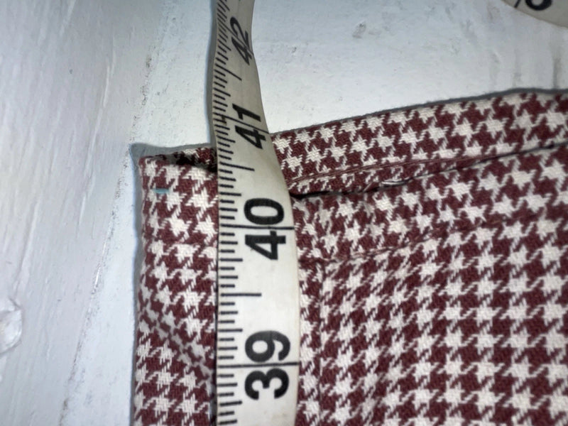 New Vintage Red And White Checkered Lee Polyester Pants #2600362 SS-74