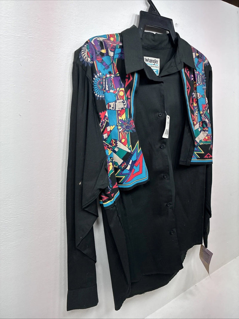 New Women’s Wrangler Western Long Sleeve Button up XL DD-89