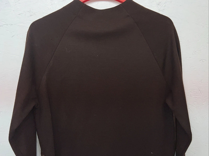 New Women’s Brown Caldwell Virgin Wool Leather Jacket M #429 3C-49