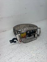 New Black And White Genuine Leather Nocona Rainbow Bling M Belt #1330999 Z-10