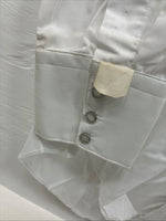 New Men’s Karman White Red Design Long Sleeve Pearl Snap 15 Medium M-83