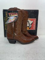 New Men’s Brown Texas Brand Cowboy Boots. 5084 8.5 8 1/2 D. 3-114