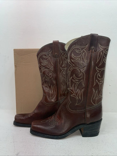 New Men’s Brown Texas Brand Cowboy Boots. M 311 9.5 9 1/2 B. 5-48