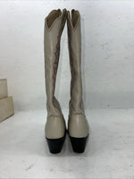 New Women’s Cream Kenny Roger’s Cowboy Boots. 40909 6.5 6 1/2 M. 19-144
