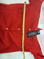 New Women’s Panhandle Slim Red White Design Long Sleeve Button Up Size 28 3B-3 