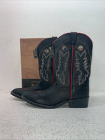 New Youth Black Dan Post Cowboy Boots. 13139 5.5 5 1/2 D. 2-129