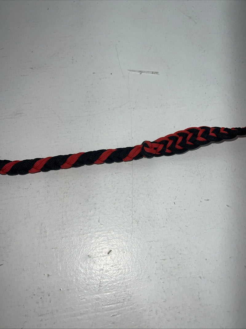 New Tough 1 Red Black Nylon Braided Reins 3/4” X 8” #54-995-106 Y-10