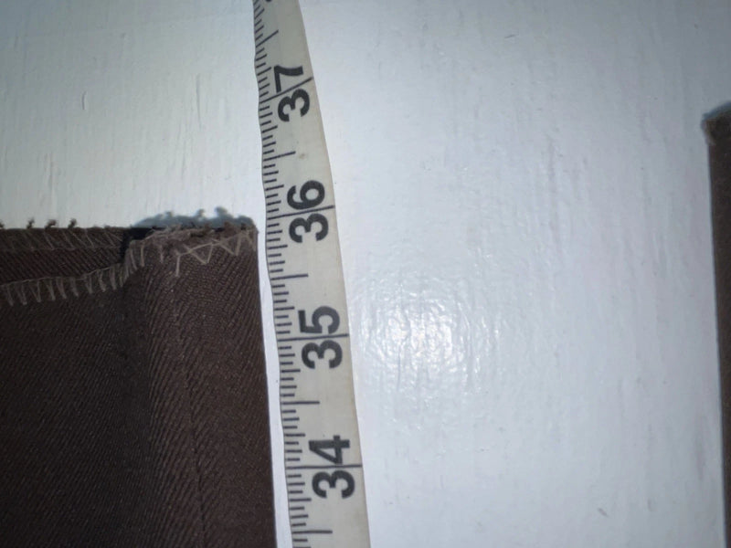New Vintage Brown H Bar C Polyester Pants #MR477 SS-48