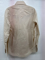 New Men’s Champion Western Tan Design Long Sleeve Pearl Snap Medium J-77