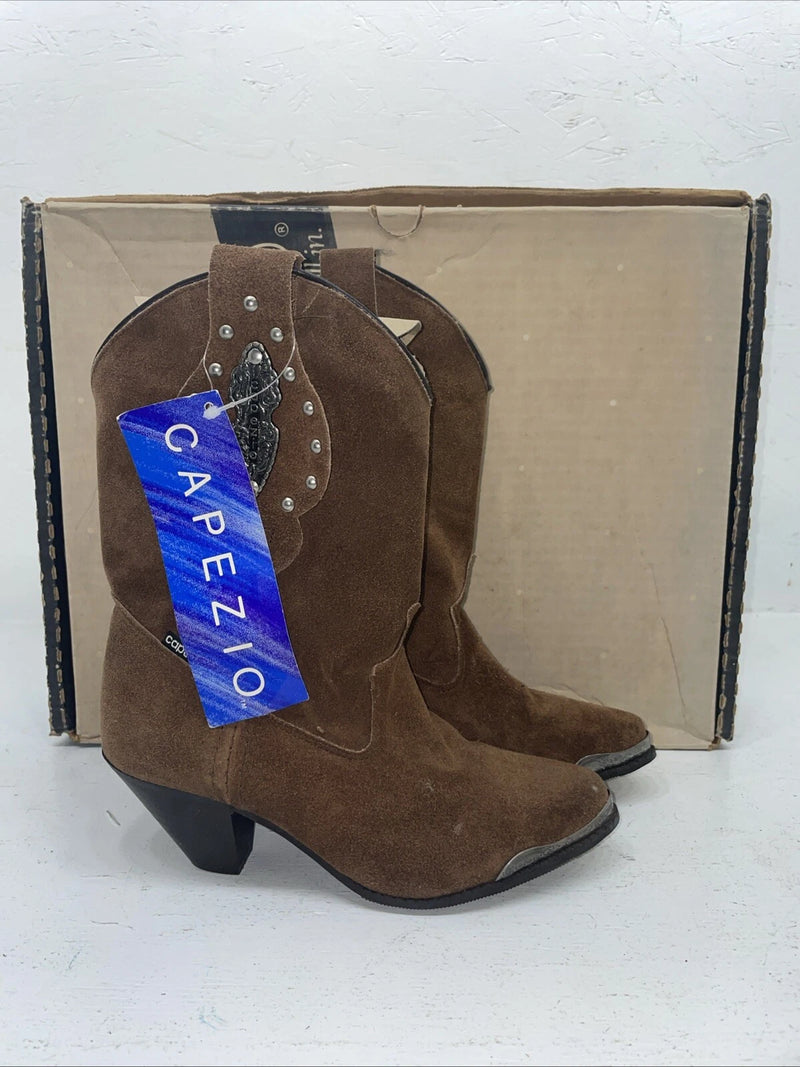New Women’s Brown Capezio Cowboy Boots. L 611 6.5 6 1/2 M. 18-8