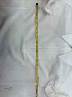 New Women’s H Bar C White Stripe Long Sleeve Half Zip Show Shirt Small YY-123