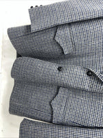 New Men’s Pioneer Wear Blue Plaid Suit Jacket 42L #12504 X-602 