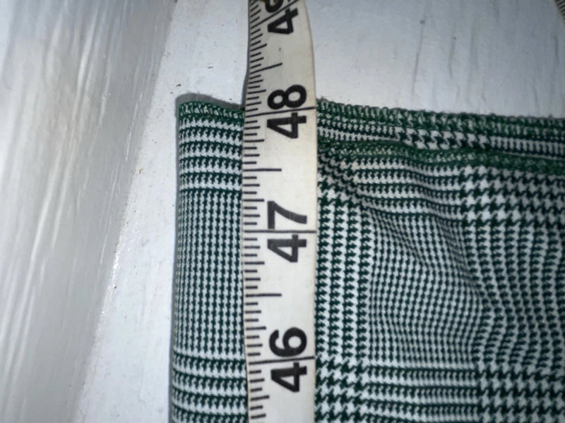New Vintage Green Plaid Panhandle Slim Polyester Pants #1218 NN-152