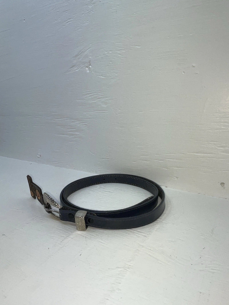 New Blue Genuine Leather Chambers 34” Belt Z-142