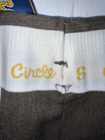 New Vintage Brown Circle S Polyester Pants #CP4776 OO-25