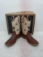 New Children’s Brown DBL Barrel Cowboy Boots. 4451402 13. 2-108