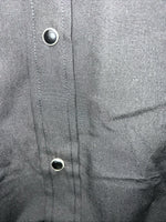 New Men’s Black ELY Cattleman Pearl Snap Long Sleeve Shirt 16.5x35 L P-35