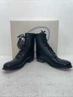 New Youth Black Lace Up A Jama Product Cowboy Boots. Y 5110 G. 2-111