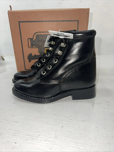 New Children’s Black Lace Up Smoky Mountain Boots. 3009C 11.5 11 1/2. 24-119