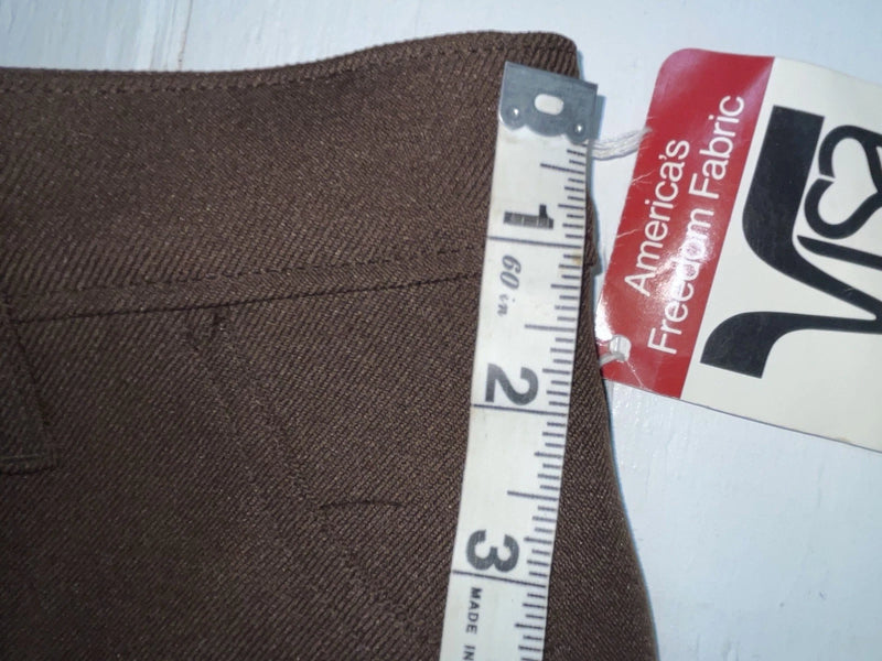 New Vintage Brown Dickson Jenkins Polyester Pants #5510 VV-97