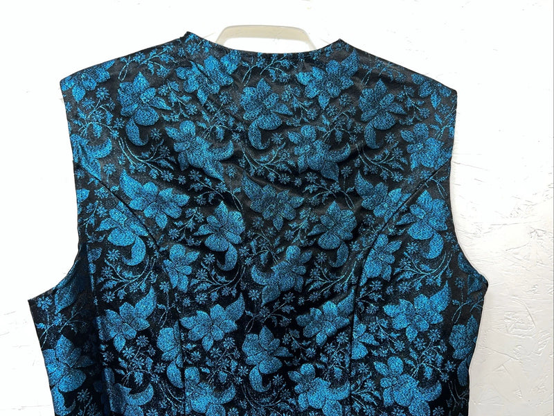 New Women’s 1849 Authentic Ranchwear Blue Western Show Vest XXL #3165 UU-24