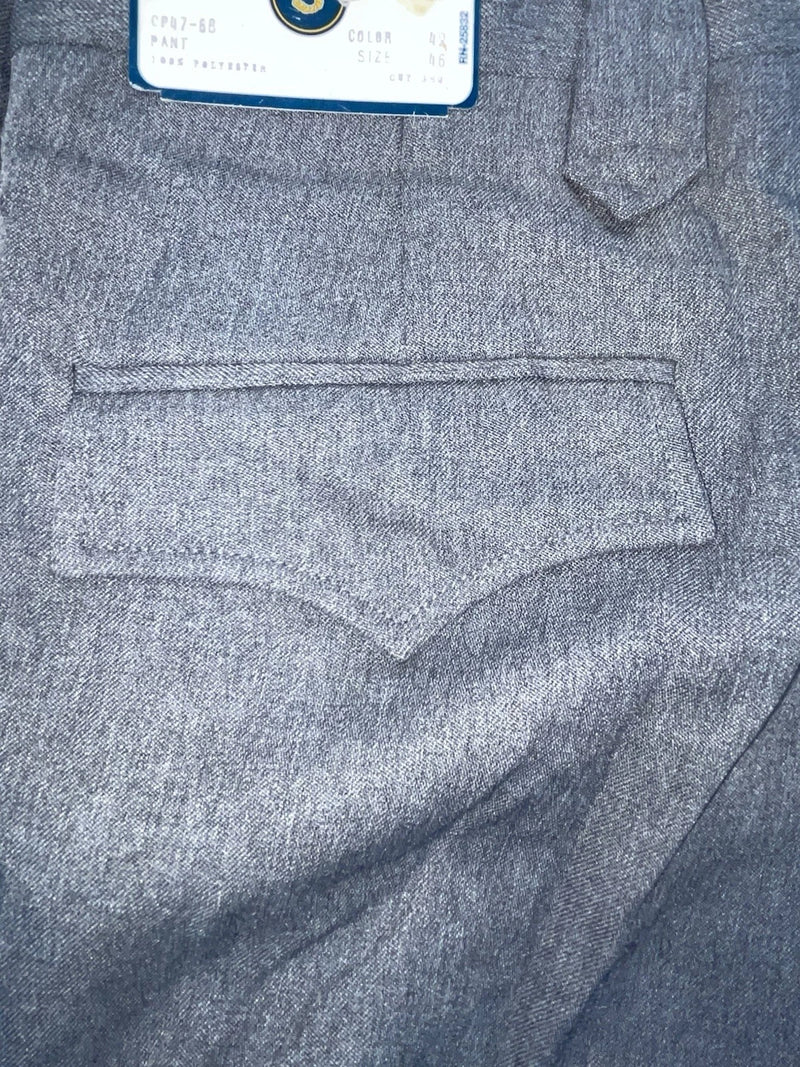 New Vintage Gray Circle S Polyester Pants #CP4768 NN-160