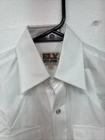 New Kids ELY Cattleman White Long Sleeve Pearl Snap Size Boy 8 YY-64