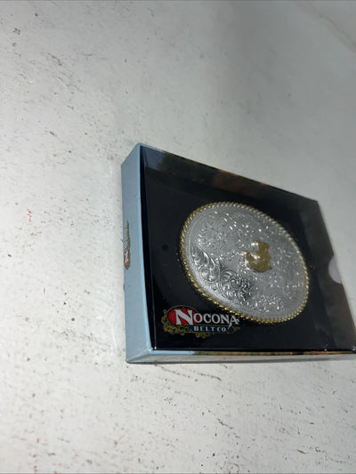 New Women’s Nocona Good Silver “J” Belt Buckle With Good Rim. A-115
