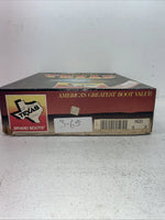New Men’s Brown Texas Brand Cowboy Boots. M 631 9 D. 3-65