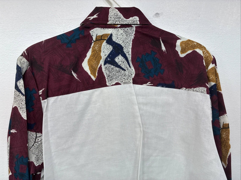 New Women’s Cowboy Threads Multicolor Design Long Sleeve Button Up Large LL-94