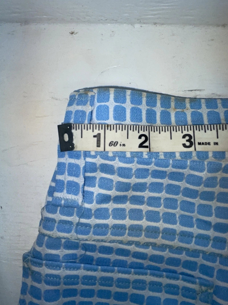 New Vintage Blue Checkered Lee Polyester Pants #2652644 VV-91
