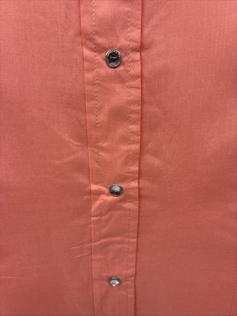 New Women’s Cumberland Pink Long Sleeve Pearl Snap Large KK-110