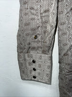 New Men’s Tem Tex Western Flare Long Sleeve Pearl Snap 14.5 X 33 Small A-182