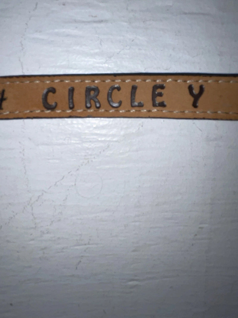 New Brown Genuine Leather Circle Y 34” Belt #9370S JJ-72