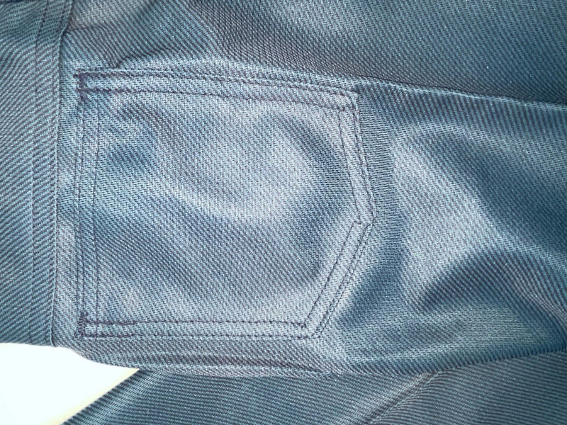 New Vintage Blue Polyester Pants #2624 3A-10