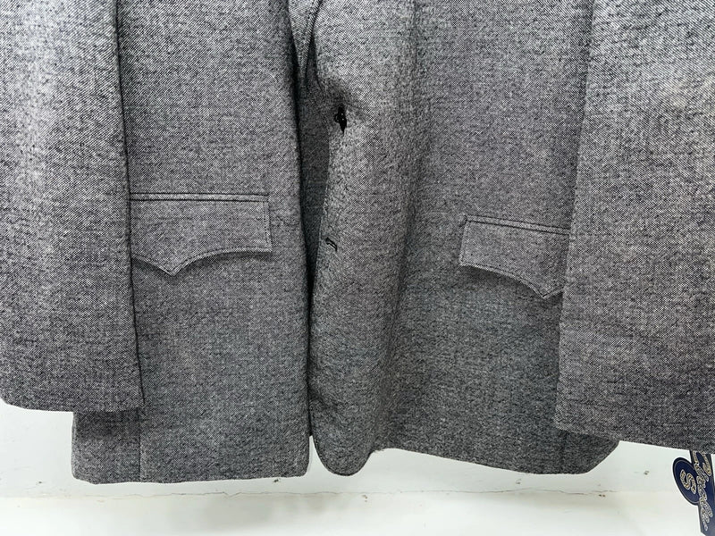 New Men’s Circle S Gray Suit Jacket 56L #24244 CC-604