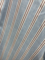 New Men’s ELY Cattleman blue Stripe Long Sleeve Pearl Snap 15.5 Medium Q-106