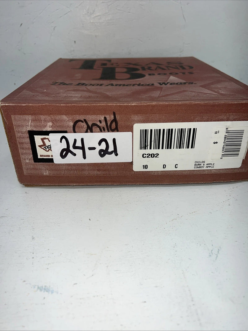 New Children’s Brown Texas Brand Cowboy Boots. C202 10 D 24-21