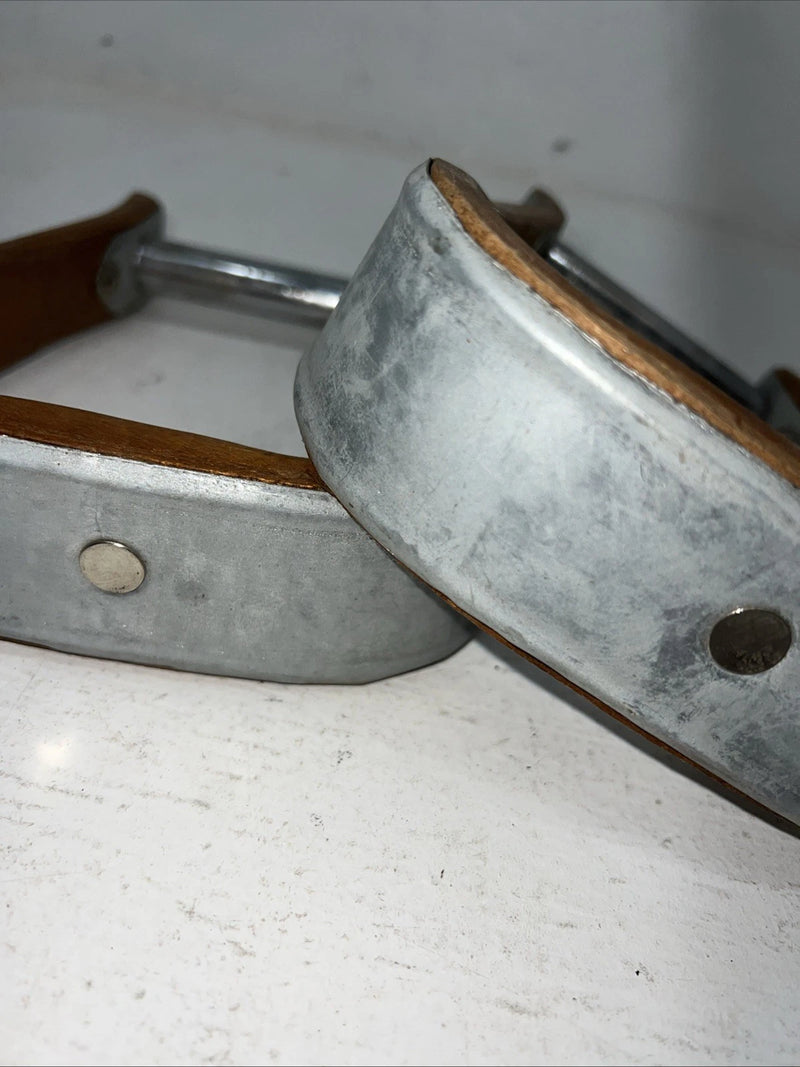 New Metal Bound Wood Stirrups #57-1334 FF-14