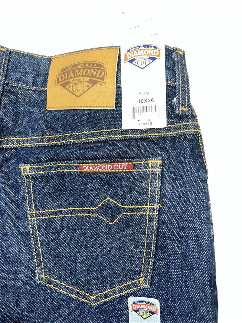New Women’s Diamond Cut Slim Fit Denim Jeans. 10x36 I-14