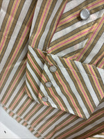 New Men’s Trail Ridge Multicolor Stripe Long Sleeve Pearl Snap 2XL O-22