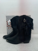 New Women’s Black With Fringe Dingo Cowboy Boots. 3220 5.5 5 1/2 D. 1-27